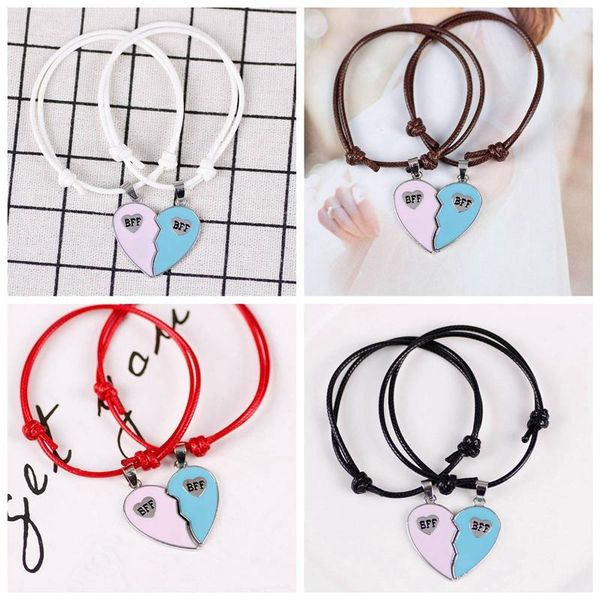 charm bracelets bohemian braided bracelet fashion simple ladies stitching heart shaped friend bff pendant friendship jewelry gift 2021, Golden;silver
charm bracelets bohemian braided bracelet fashion simple ladies stitching heart shaped friend bff pendant friendship jewelry gift 2021, Golden;silver