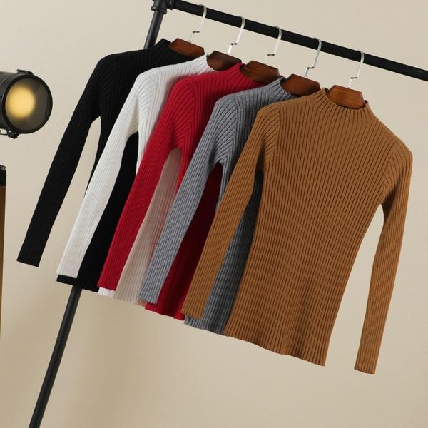 women's sweaters 2021 korean style long sleeve for women fashion clothing brown black white pullovers knitted blouses, White;black
women's sweaters 2021 korean style long sleeve for women fashion clothing brown black white pullovers knitted blouses, White;black