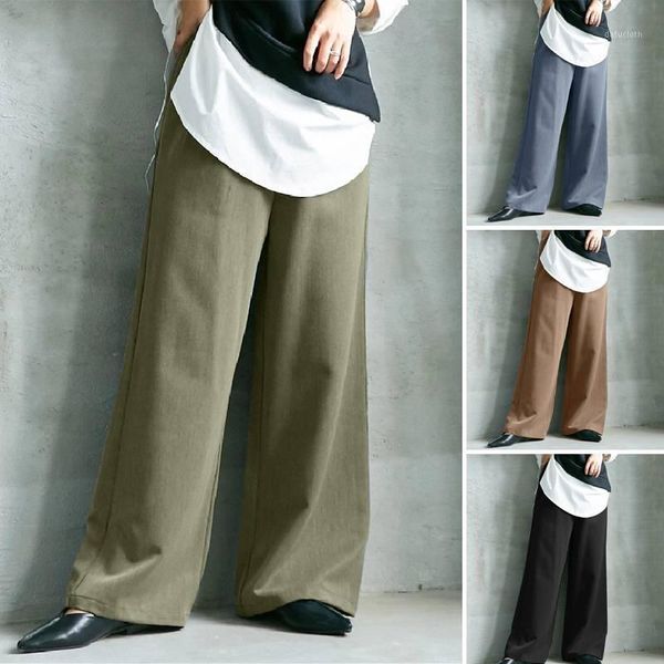 women's pants & capris fashion women wide leg trousers 2022 autumn casual elastic waist zip pantalon palazzo female turnip oversized 5x, Black;white
women's pants & capris fashion women wide leg trousers 2022 autumn casual elastic waist zip pantalon palazzo female turnip oversized 5x, Black;white