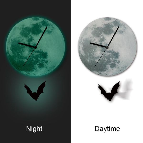 3d luminova clock moon big size wall clock mirror sticker diy wall clocks home decoration room night light 
3d luminova clock moon big size wall clock mirror sticker diy wall clocks home decoration room night light