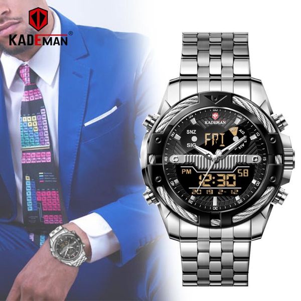 wristwatches kademan relogio masculino watch men fashion sport stainless steel case luxury band quartz business wristwatch reloj hombre, Slivery;brown
wristwatches kademan relogio masculino watch men fashion sport stainless steel case luxury band quartz business wristwatch reloj hombre, Slivery;brown