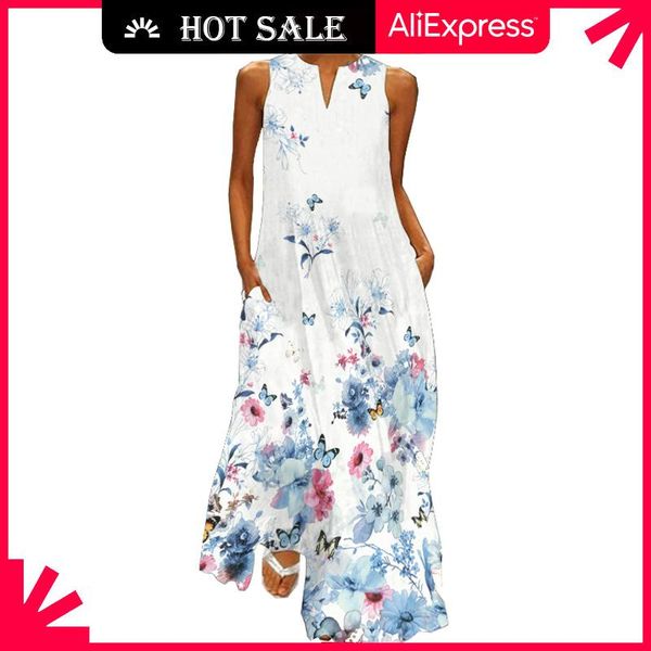 casual dresses movokaka fashion blue floral print dress 2021 plus size long summer woman sleeveless girls beach maxi women, Black;gray
casual dresses movokaka fashion blue floral print dress 2021 plus size long summer woman sleeveless girls beach maxi women, Black;gray