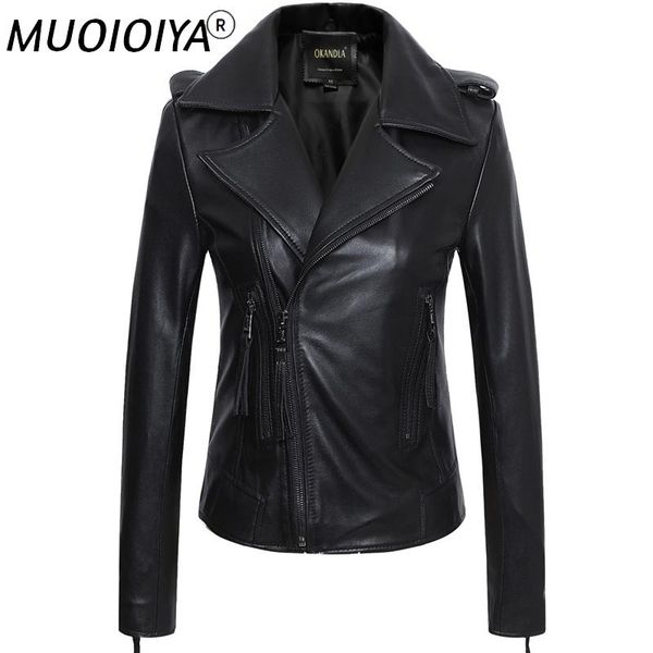women's leather & faux real jacket women clothes 2021 sheepskin coat female vintage biker jackets plus size chaqueta mujer, Black
women's leather & faux real jacket women clothes 2021 sheepskin coat female vintage biker jackets plus size chaqueta mujer, Black