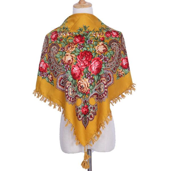 scarves 90*90cm women russian national shawl retro fringed square scarf babushka head hijab wraps ethnic cotton print blanket, Blue;gray
scarves 90*90cm women russian national shawl retro fringed square scarf babushka head hijab wraps ethnic cotton print blanket, Blue;gray