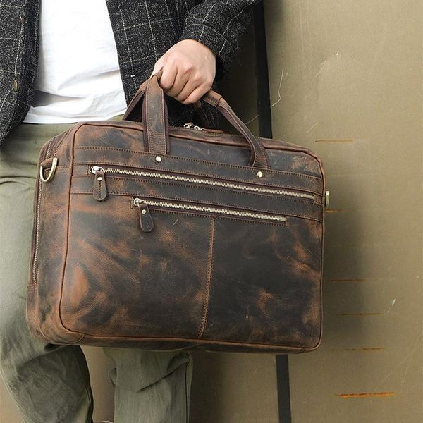 briefcases 2021 retro leather men's bag crazy horse briefcase male handbag e-commerce business
briefcases 2021 retro leather men's bag crazy horse briefcase male handbag e-commerce business