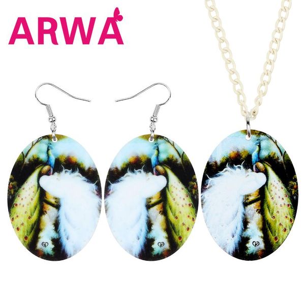earrings & necklace arwa acrylic oval peafowl peacock jewelry sets cute animal bird for women girls lover novelty gifts decoration, Silver
earrings & necklace arwa acrylic oval peafowl peacock jewelry sets cute animal bird for women girls lover novelty gifts decoration, Silver