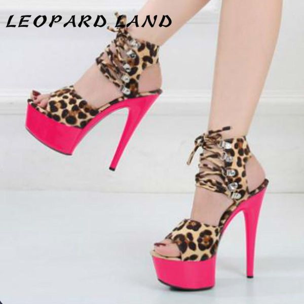 sandals leopard land print feeling 15cm high heel shoes stiletto waterproof platform transparent crystal lfd, Black
sandals leopard land print feeling 15cm high heel shoes stiletto waterproof platform transparent crystal lfd, Black