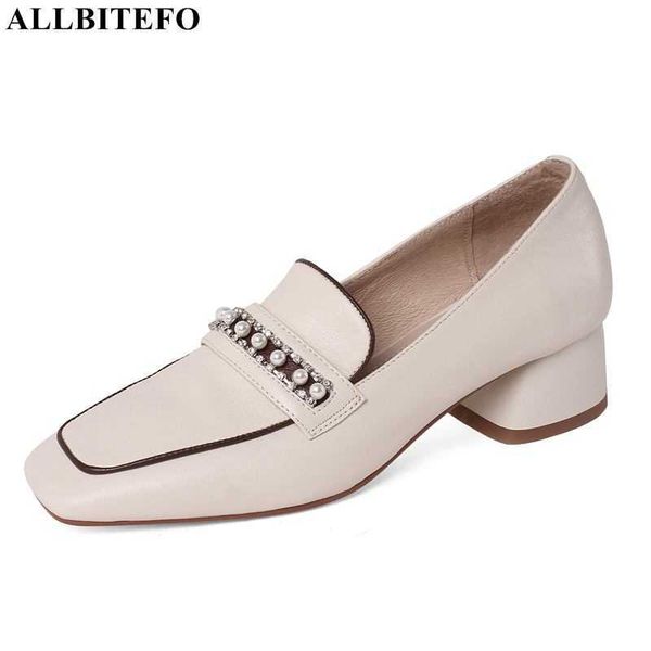 allbitefo square toe genuine leather brand high heels party women shoes thick heels office ladies shoes women heels 210611, Black
allbitefo square toe genuine leather brand high heels party women shoes thick heels office ladies shoes women heels 210611, Black