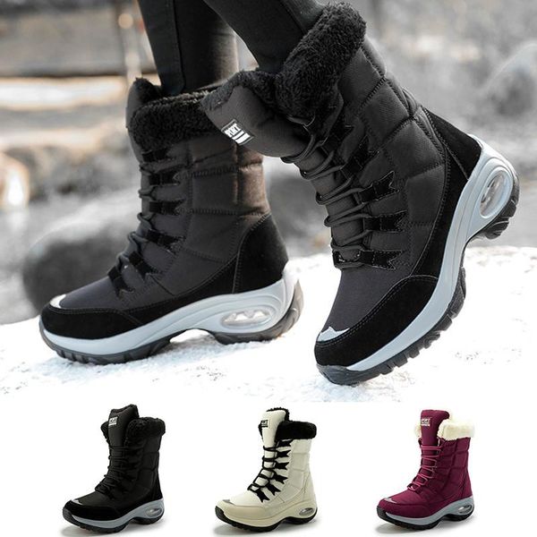boots fashion women winter cotton shoes keep warm mid-calf snow ladies lace up comfy waterproof booties chaussures femme, Black
boots fashion women winter cotton shoes keep warm mid-calf snow ladies lace up comfy waterproof booties chaussures femme, Black