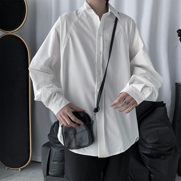 men's casual shirts men spring solid simple mens outwear high street retro korean style ulzzang chic all-match plus size 2xl 202, White;black
men's casual shirts men spring solid simple mens outwear high street retro korean style ulzzang chic all-match plus size 2xl 202, White;black