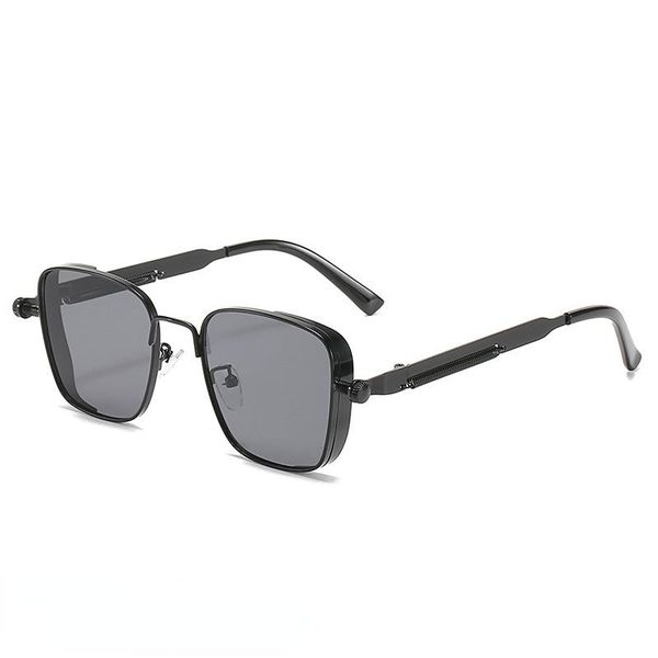 sunglasses metal punk men's and women's fashion glasses brand design retro square, White;black
sunglasses metal punk men's and women's fashion glasses brand design retro square, White;black