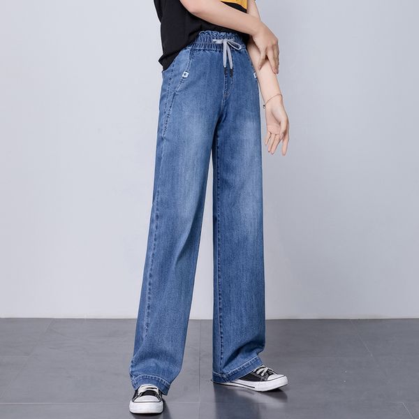 2021 new cowboy-trousers of women broad-legged women's elastic waistline breeches mrs all-match casual high-waisted pants ogmj, Blue
2021 new cowboy-trousers of women broad-legged women's elastic waistline breeches mrs all-match casual high-waisted pants ogmj, Blue