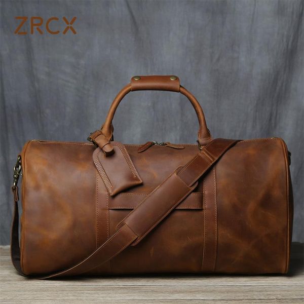 zrcx retro men's hand luggage bag travel bag geunine leather large capacity single shoulder messenger for 15 inch laptop
zrcx retro men's hand luggage bag travel bag geunine leather large capacity single shoulder messenger for 15 inch laptop