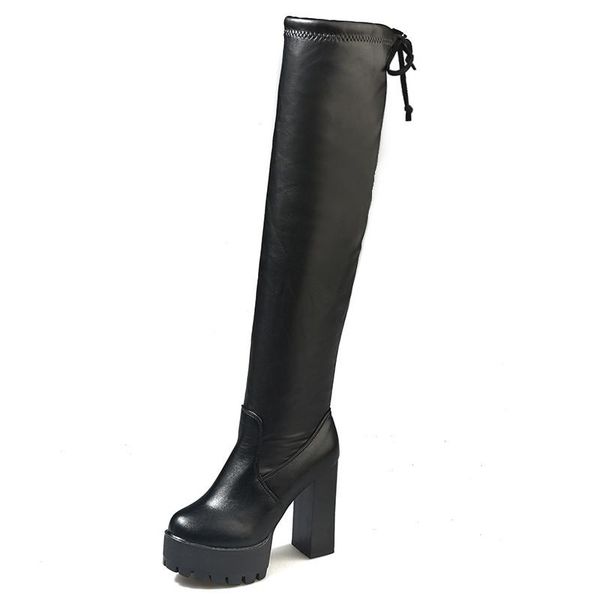 boots 2021 square chunky block high heels riding women slip on thick platform rock punk over the knee shoes, Black
boots 2021 square chunky block high heels riding women slip on thick platform rock punk over the knee shoes, Black