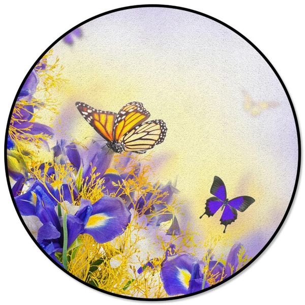 carpets blue iris flower butterfly pattern round children area rug floor mat living room bedroom carpet coffee table
carpets blue iris flower butterfly pattern round children area rug floor mat living room bedroom carpet coffee table