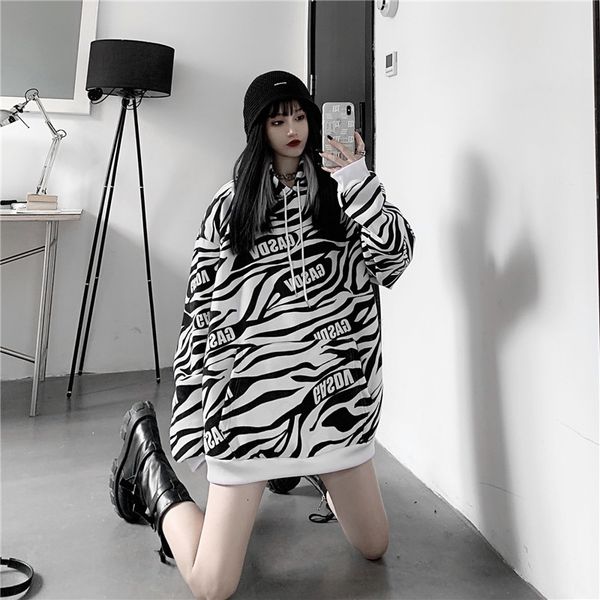 2021 new autumn and winter thickened hooded sweatshirt women's zebra letter print jacket harajuku style loose long-sleeved hoodie ij41, Black
2021 new autumn and winter thickened hooded sweatshirt women's zebra letter print jacket harajuku style loose long-sleeved hoodie ij41, Black