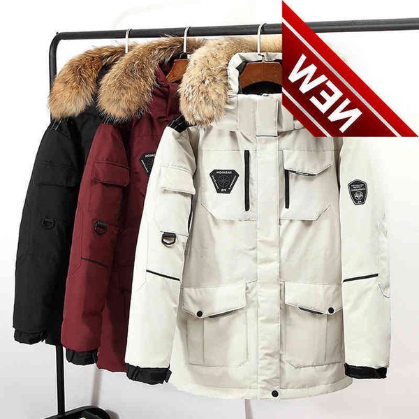 winter men's white duck down jacket hooded warm thick windproof parker coats male fashion brand overcoat beige black
winter men's white duck down jacket hooded warm thick windproof parker coats male fashion brand overcoat beige black