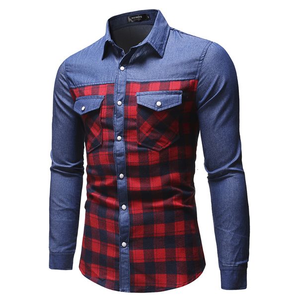 2021 negizber new male fashions plaid casual cotton long seam denim single man's shirt breasted 2arc, White;black
2021 negizber new male fashions plaid casual cotton long seam denim single man's shirt breasted 2arc, White;black