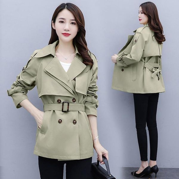this year's popular windbreaker women's clothing 2021 spring and autumn new korean chic short short coat women, Tan;black
this year's popular windbreaker women's clothing 2021 spring and autumn new korean chic short short coat women, Tan;black