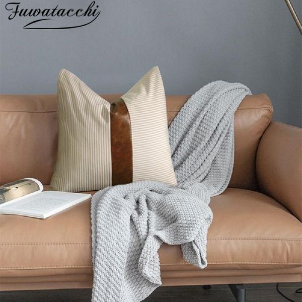 cushion/decorative pillow fuwatacchi farmhouse decorative throw covers for sofa stripe faux leather accent cover modern decor case
cushion/decorative pillow fuwatacchi farmhouse decorative throw covers for sofa stripe faux leather accent cover modern decor case