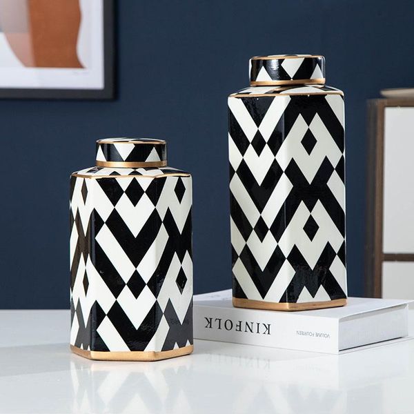 vases modern simplicity home deskdecoration ceramic black and white flower vase with cover
vases modern simplicity home deskdecoration ceramic black and white flower vase with cover