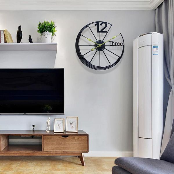 nordic modern fashion wall clock creative simple black metal wall clock round living room reloj pared decorative eb5wc
nordic modern fashion wall clock creative simple black metal wall clock round living room reloj pared decorative eb5wc