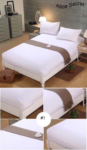 1pc 100%polyester fitted sheet mattress cover solid color bedding four corners with elastic band bed sheet
1pc 100%polyester fitted sheet mattress cover solid color bedding four corners with elastic band bed sheet