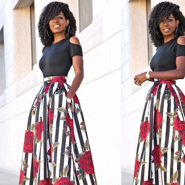 summer women maxi long skirts black two pieces fashion ladies female floral skirts vestidos plus size 5xl
summer women maxi long skirts black two pieces fashion ladies female floral skirts vestidos plus size 5xl