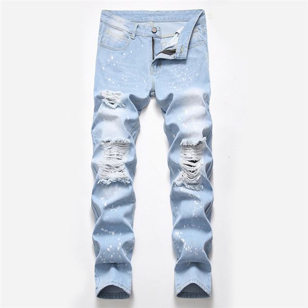 2021 new summer street hip hop gat korean men slim casual blue broek men's jeans plus size 28-42331
2021 new summer street hip hop gat korean men slim casual blue broek men's jeans plus size 28-42331
