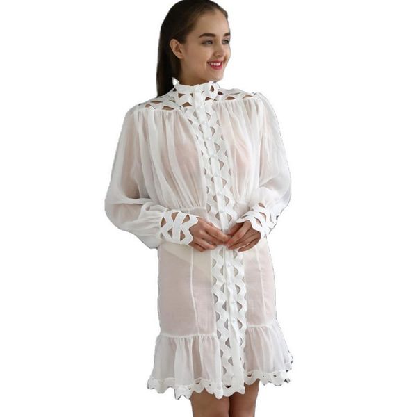 knitted with women's dresses full collar hollow sleeve 2021 elegant beach fashion office shirt lady white dress cmtd, Black;gray
knitted with women's dresses full collar hollow sleeve 2021 elegant beach fashion office shirt lady white dress cmtd, Black;gray