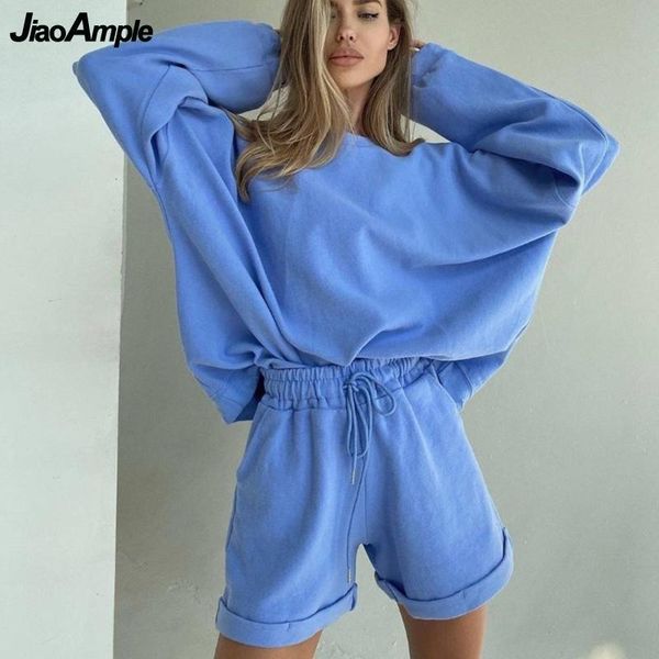 women's tracksuits autumn winter two pieces set 2021 lady fashion casual loose hoodies sweatshirt short pants suits trendy blue streetw, Gray
women's tracksuits autumn winter two pieces set 2021 lady fashion casual loose hoodies sweatshirt short pants suits trendy blue streetw, Gray