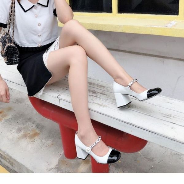 dress shoes women heels spring 2021 chaussure femme zapatos mujer, Black