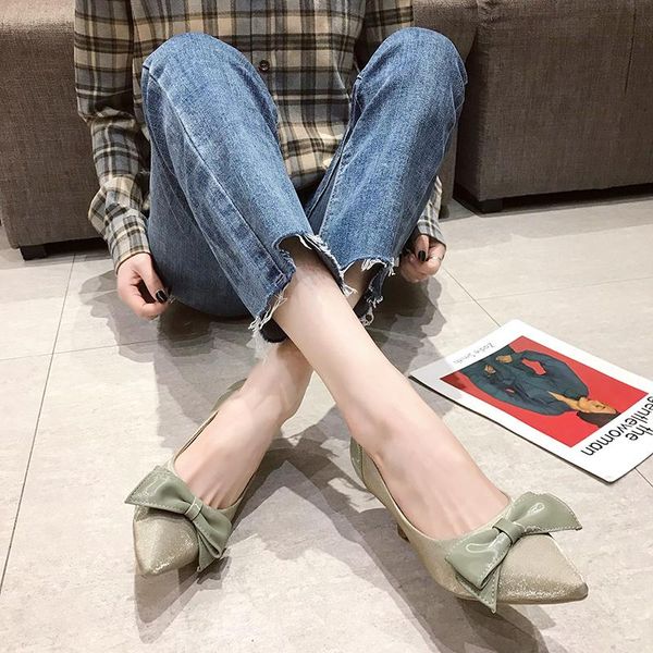 dress shoes office women bow pumps pointed toe high heels temperament elegant silk thin work heel arrival, Black
dress shoes office women bow pumps pointed toe high heels temperament elegant silk thin work heel arrival, Black
