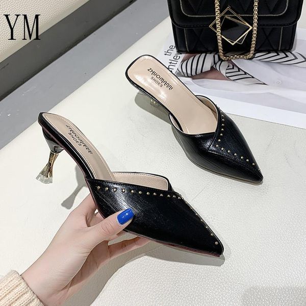 dress shoes 2021 summer sandalias rivets femeninas high heels pointed toe sandals female mujer zapatos pumps 35-40, Black
dress shoes 2021 summer sandalias rivets femeninas high heels pointed toe sandals female mujer zapatos pumps 35-40, Black