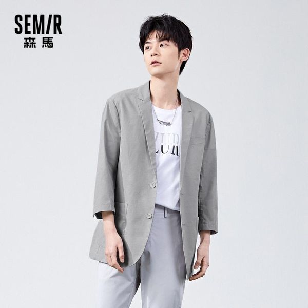 semir blazers men simple three-quarter sleeve casual suit 2021 early spring new men's jacket single-piece solid commuter, White;black
semir blazers men simple three-quarter sleeve casual suit 2021 early spring new men's jacket single-piece solid commuter, White;black