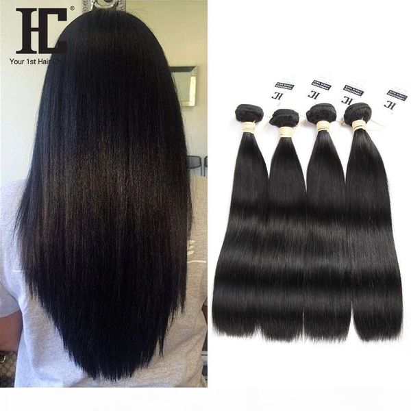 hc hair brazilian virgin human hair weave 4 bundles unprocessed brazillian peruvian indian malaysian cambodian straight remy hair extensions, Black
hc hair brazilian virgin human hair weave 4 bundles unprocessed brazillian peruvian indian malaysian cambodian straight remy hair extensions, Black