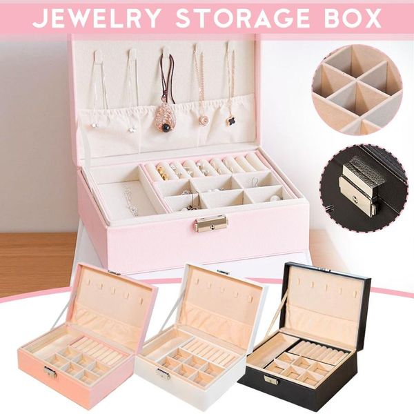 durable makeup organizers leather jewelry box storage box organizador de maquillaje earrings bracelet necklace ring display case
durable makeup organizers leather jewelry box storage box organizador de maquillaje earrings bracelet necklace ring display case