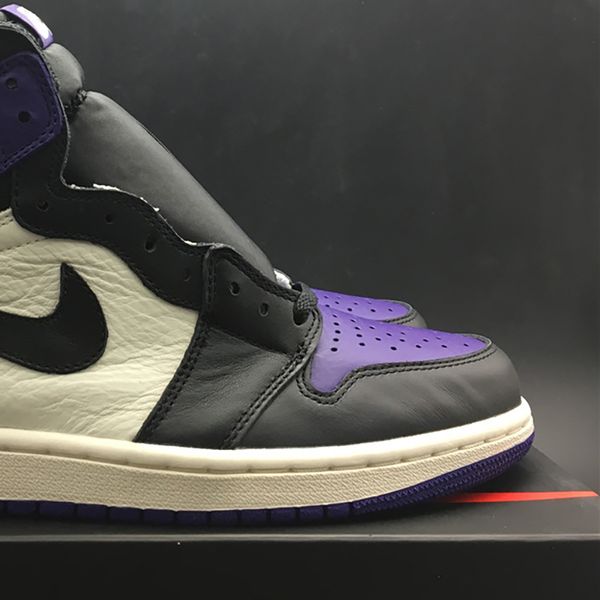 air 1 high og court purple 555088-501 1s i women men sports shoes sneakers trainers with original box, Black;white
air 1 high og court purple 555088-501 1s i women men sports shoes sneakers trainers with original box, Black;white