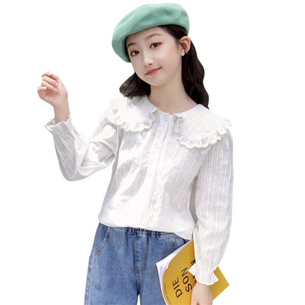 girls white blouse floral shirt casual style children's shirts for girl spring autumn clothes 6 8 10 12 14 210527, White;black
girls white blouse floral shirt casual style children's shirts for girl spring autumn clothes 6 8 10 12 14 210527, White;black