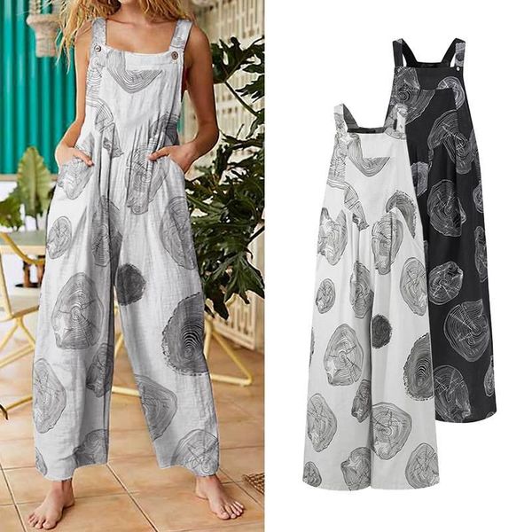 summer jumpsuit 2021 women cotton linen rompers vonda casual wide leg pants 5xl vintage sleevelessprinted overalls plus size, Black;white
summer jumpsuit 2021 women cotton linen rompers vonda casual wide leg pants 5xl vintage sleevelessprinted overalls plus size, Black;white