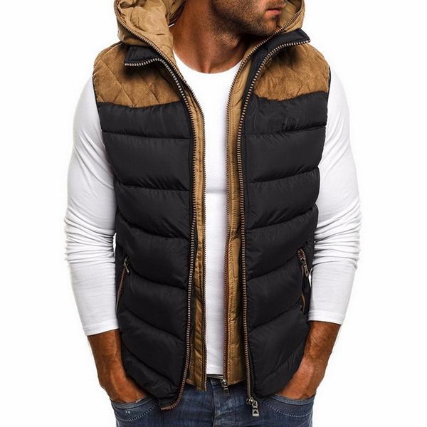 men's vests calofe warm winter vest men casual patchwork sleeveless jacket 2021 hooded waistcoat male cotton plus size s-5xl, Black;white
men's vests calofe warm winter vest men casual patchwork sleeveless jacket 2021 hooded waistcoat male cotton plus size s-5xl, Black;white