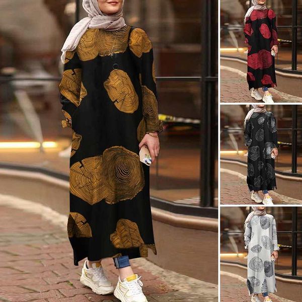casual dresses vintage printed dress women's autumn muslim zanzea 2021 long sleeve maxi vestidos female o neck robe plus size, Black;gray
casual dresses vintage printed dress women's autumn muslim zanzea 2021 long sleeve maxi vestidos female o neck robe plus size, Black;gray
