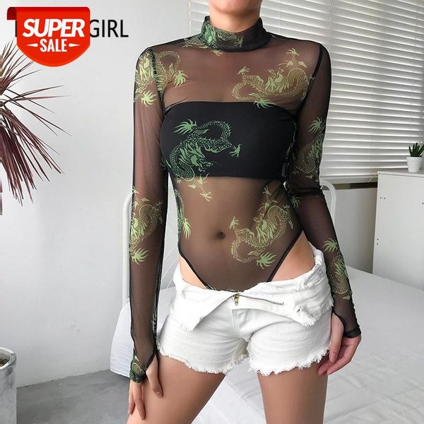 heyoungirl dragon print black mesh body women transparent long sleeve bodysuit high neck bodycon jumpsuit ladies streetwear #xy44, White
heyoungirl dragon print black mesh body women transparent long sleeve bodysuit high neck bodycon jumpsuit ladies streetwear #xy44, White