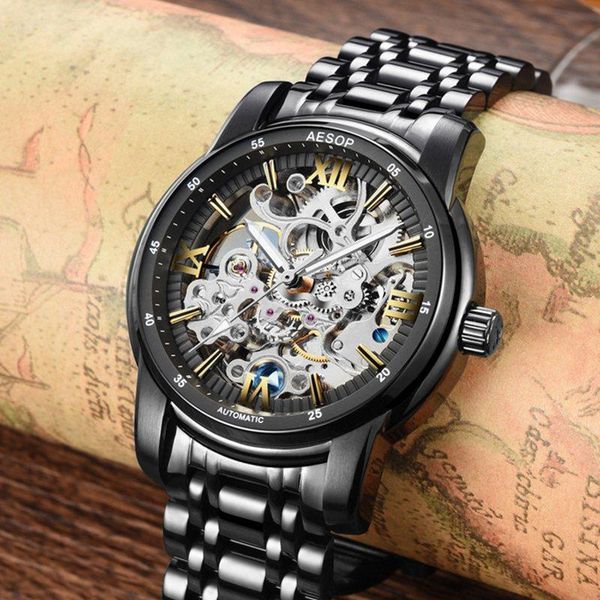 wristwatches aesop tourbillon mens watch belt men automatic mechanical wristwatch skeleton sport clocks reloj hombre, Slivery;brown
wristwatches aesop tourbillon mens watch belt men automatic mechanical wristwatch skeleton sport clocks reloj hombre, Slivery;brown