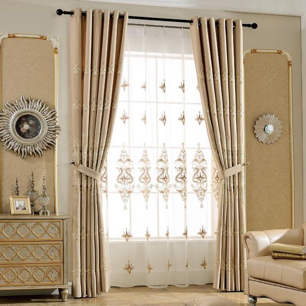 curtain & drapes modern embroidery bedroom curtains blackout and tulle for living room cortinas para sala de estar
curtain & drapes modern embroidery bedroom curtains blackout and tulle for living room cortinas para sala de estar