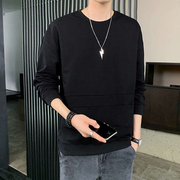 men's autumn men's long sleeve pullover sweater trend fashion loose comfortable casual t-shirt, Black
men's autumn men's long sleeve pullover sweater trend fashion loose comfortable casual t-shirt, Black