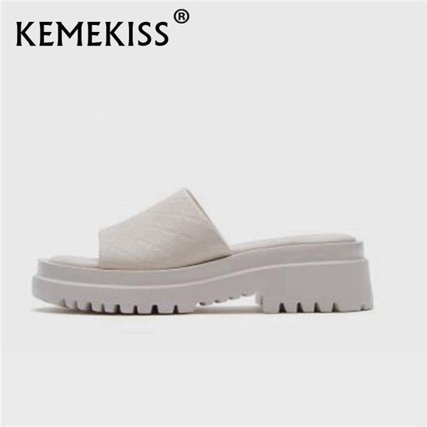 kemekiss new summer women sandals square heel slip on shoes solid color casual fashion slippers female footwear size 35-40, Black
kemekiss new summer women sandals square heel slip on shoes solid color casual fashion slippers female footwear size 35-40, Black