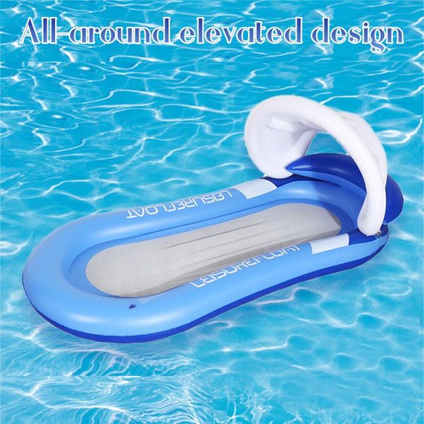 inflatable floats & tubes floating water hammock pool lounger with sunshade canopy mesh swimming raft for adults&kids
inflatable floats & tubes floating water hammock pool lounger with sunshade canopy mesh swimming raft for adults&kids
