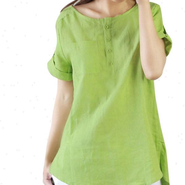 casual women blouse 2021 summer casual short sleeve loose casual o neck shirt cotton linen blouse womens female, White
casual women blouse 2021 summer casual short sleeve loose casual o neck shirt cotton linen blouse womens female, White