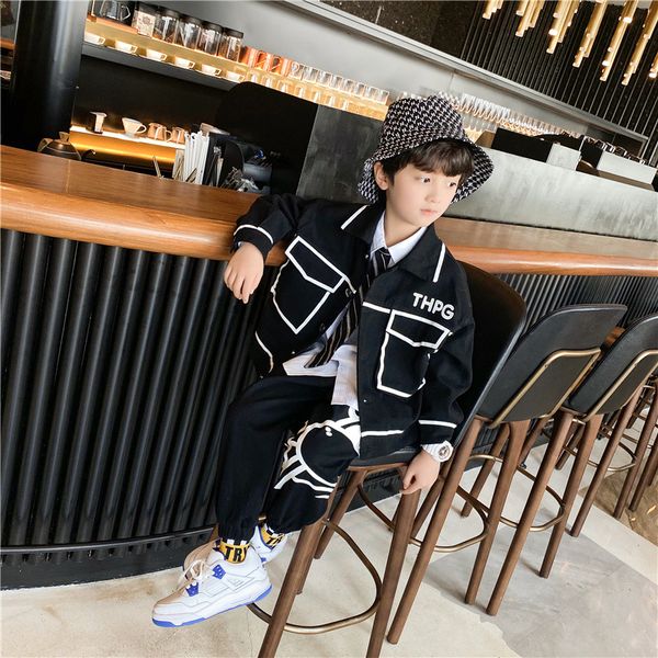 childrens suit boys cartoon two-piece suit 2022 spring lapel shirt casual suit, White
childrens suit boys cartoon two-piece suit 2022 spring lapel shirt casual suit, White